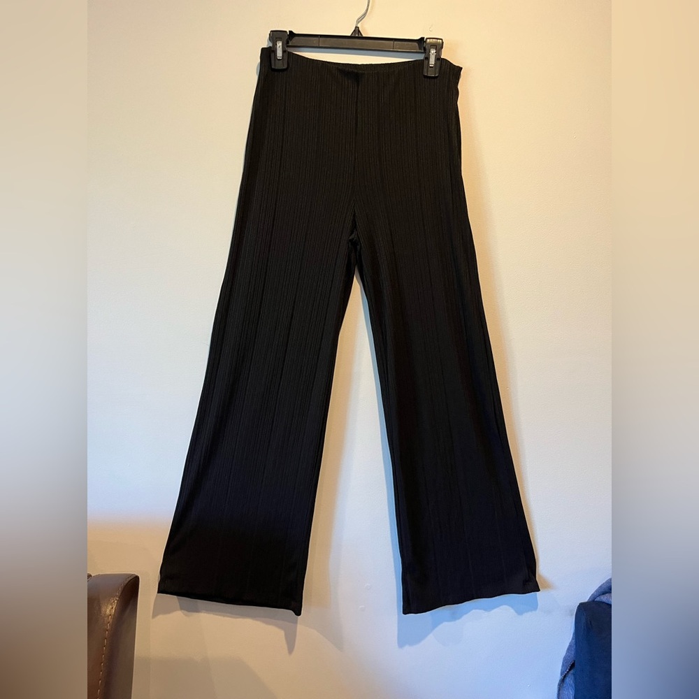 Iris Black Wide Leg Women's Pants